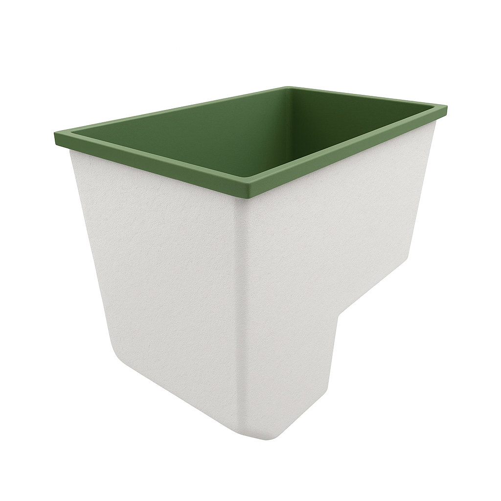 1100 x 600 Seated Soaking Tub – 1000mm Depth – Rectangular – Omnitub