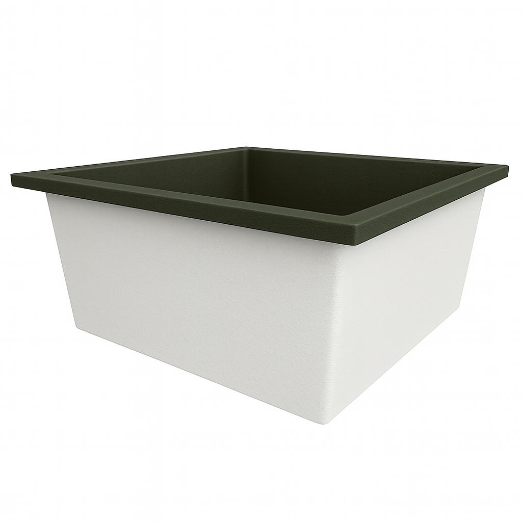 1200 x 1200 Deep Soaking Tub – 600mm Depth – Square – Omnitub