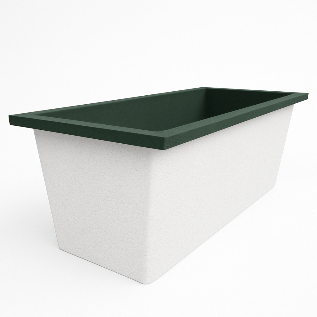 Omnitub Deluxe 1700 x 750 handmade UK deep soaking tub 600mm depth rectangular - gallery image 5