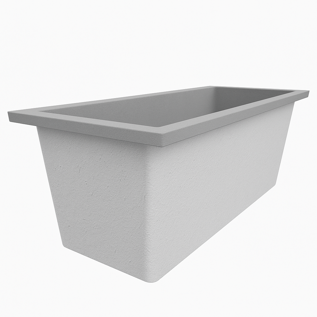 Omnitub Deluxe 1700 x 750 handmade UK deep soaking tub 600mm depth rectangular - main product view 6