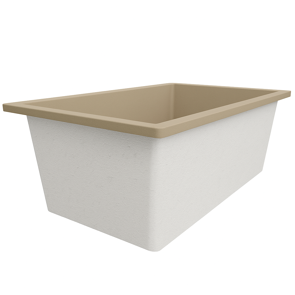 1500 x 1050 Deep Soaking Tub – 600mm Depth – Wide Rectangular – Omnitub