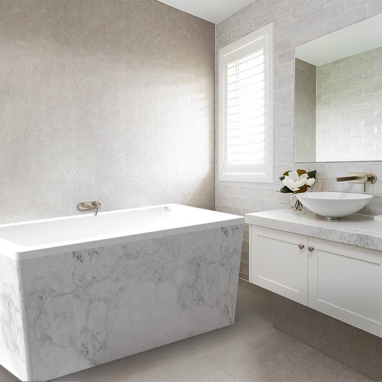 Omnitub Deluxe 1700 x 750 handmade UK deep soaking tub 600mm depth rectangular - additional view