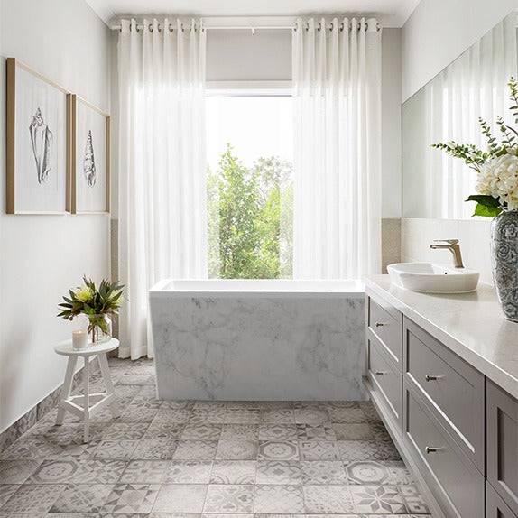 Omnitub Deluxe 1700 x 750 handmade UK deep soaking tub 600mm depth rectangular - colour detail