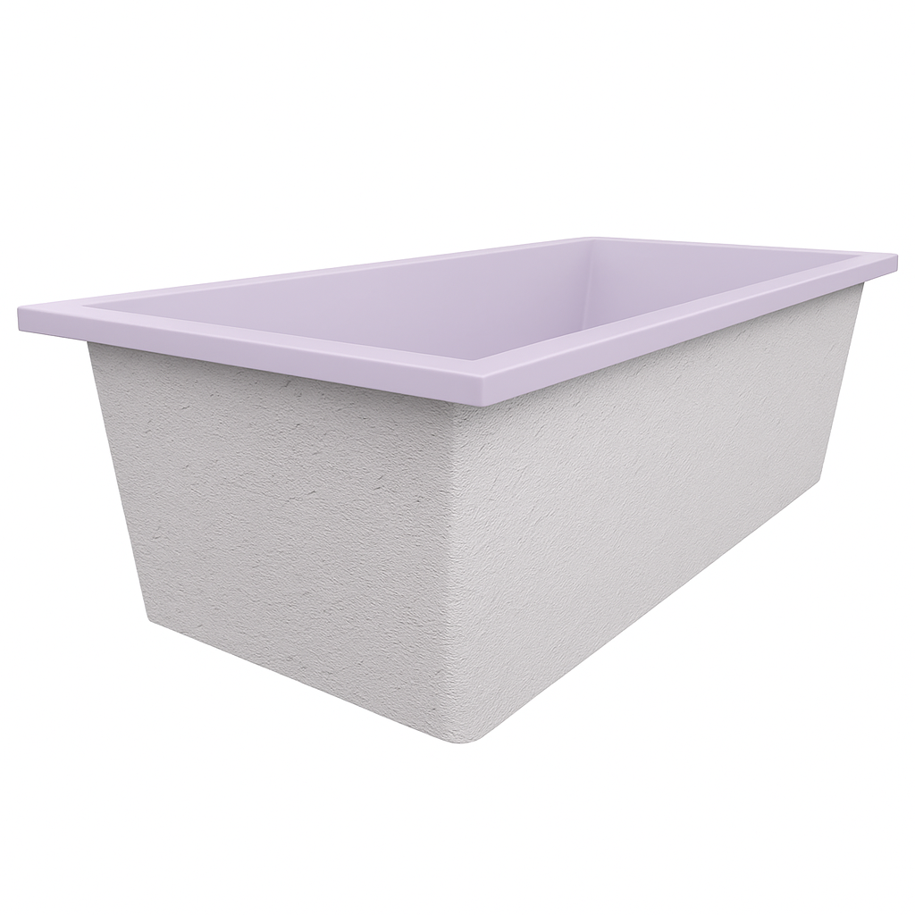 1900 x 900 Deep Soaking Tub – 600mm Depth – Rectangular – End Waste – Omnitub
