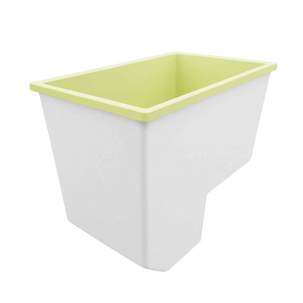 1100 x 700 Seated Soaking Tub – 1000mm Depth – Rectangular – Omnitub
