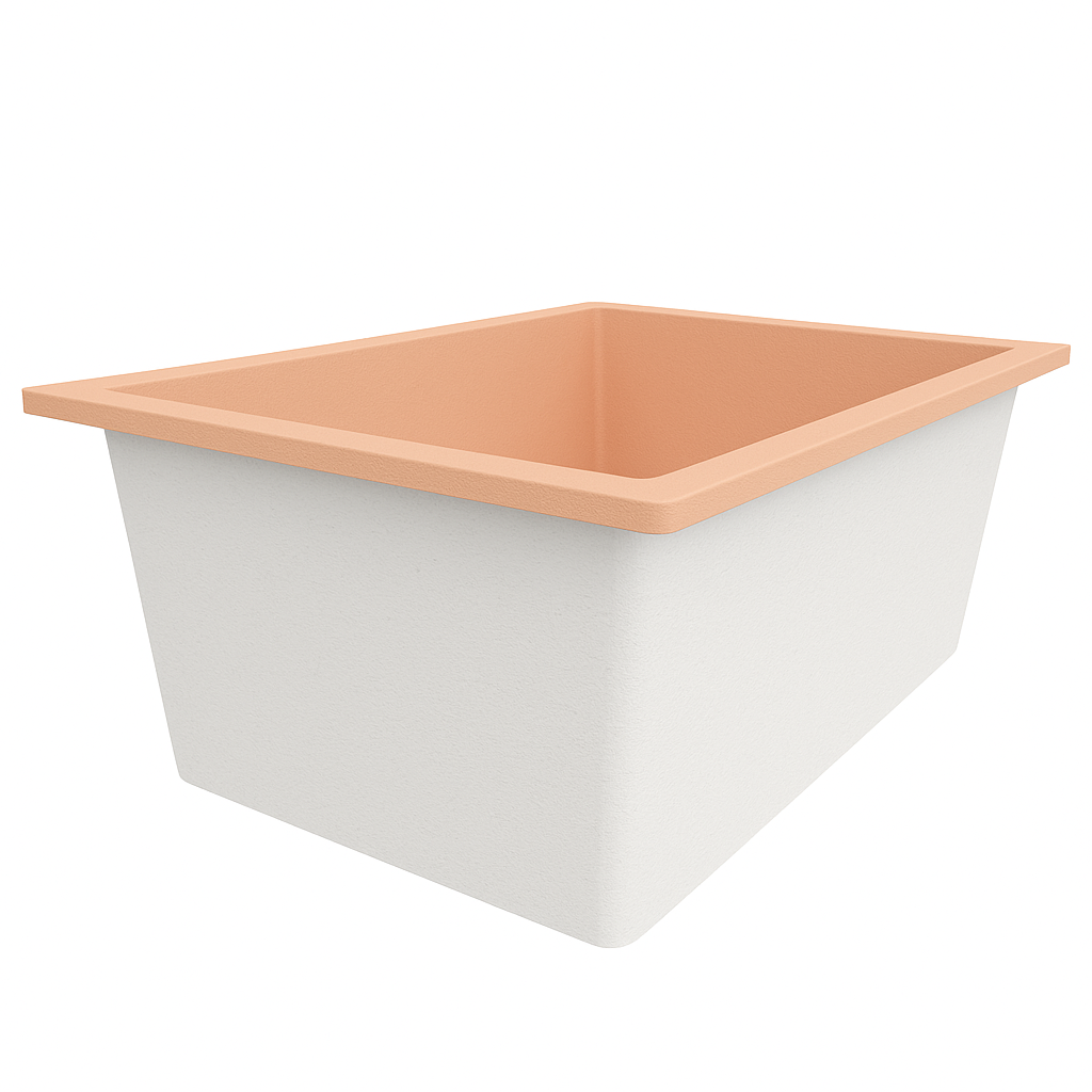 1250 x 1050 Deep Soaking Tub – 600mm Depth – Wide Rectangular – Omnitub