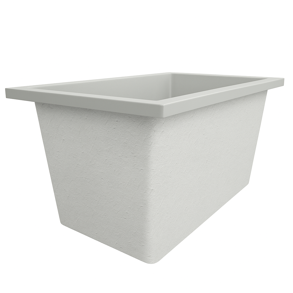 Omnitub 1250 x 750 Deep Soaking Bathtub – 600mm Internal Depth – Rectangular