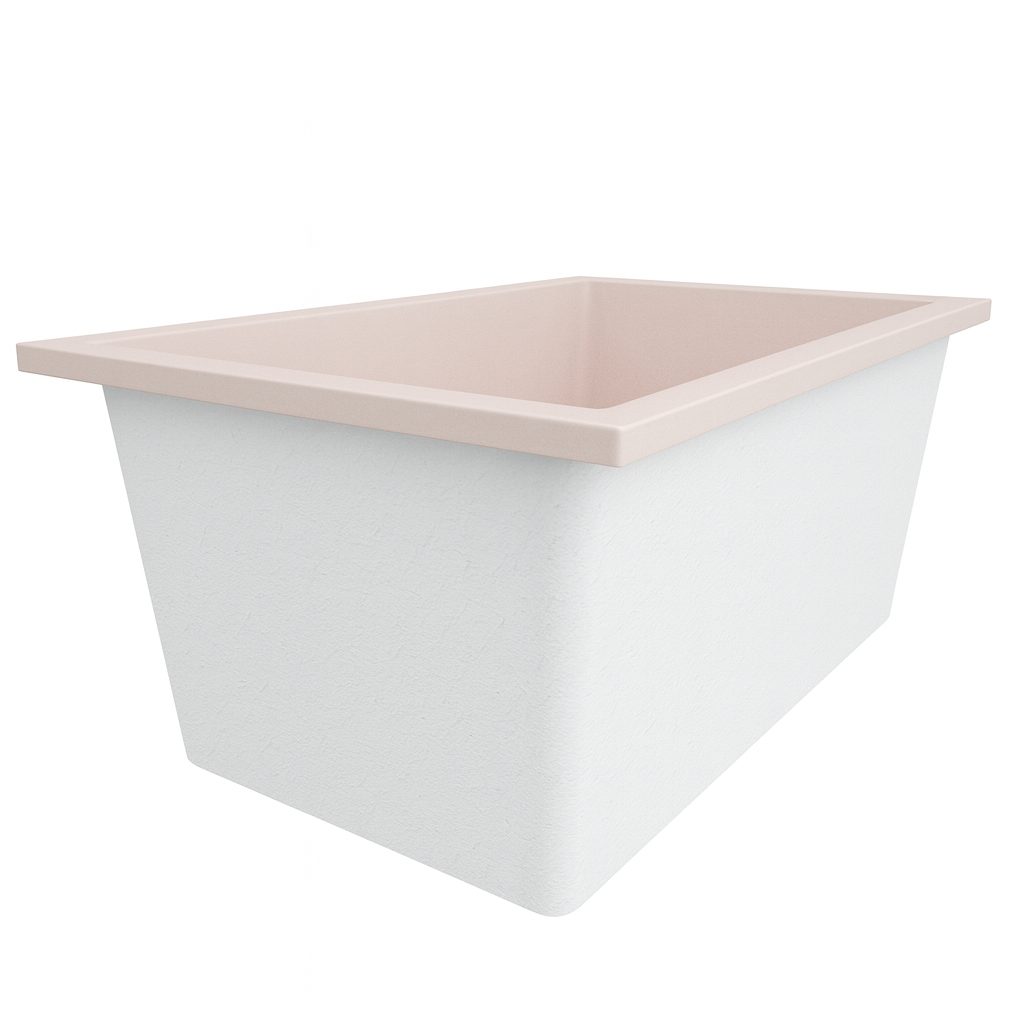 Omnitub Solo Flow 1400 x 900 handmade UK deep soaking tub 600mm depth rectangular - alternate angle 5