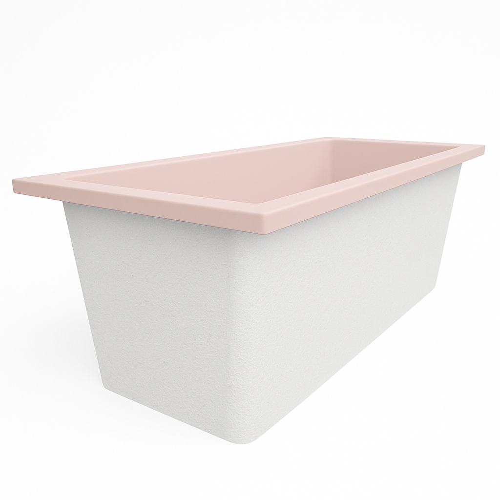 Omnitub Deluxe 1700 x 750 handmade UK deep soaking tub 600mm depth rectangular - product detail 6