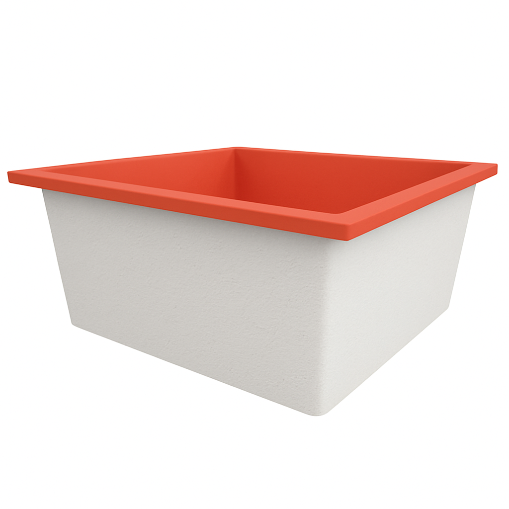 1200 x 1200 Deep Soaking Tub – 600mm Depth – Square – Omnitub