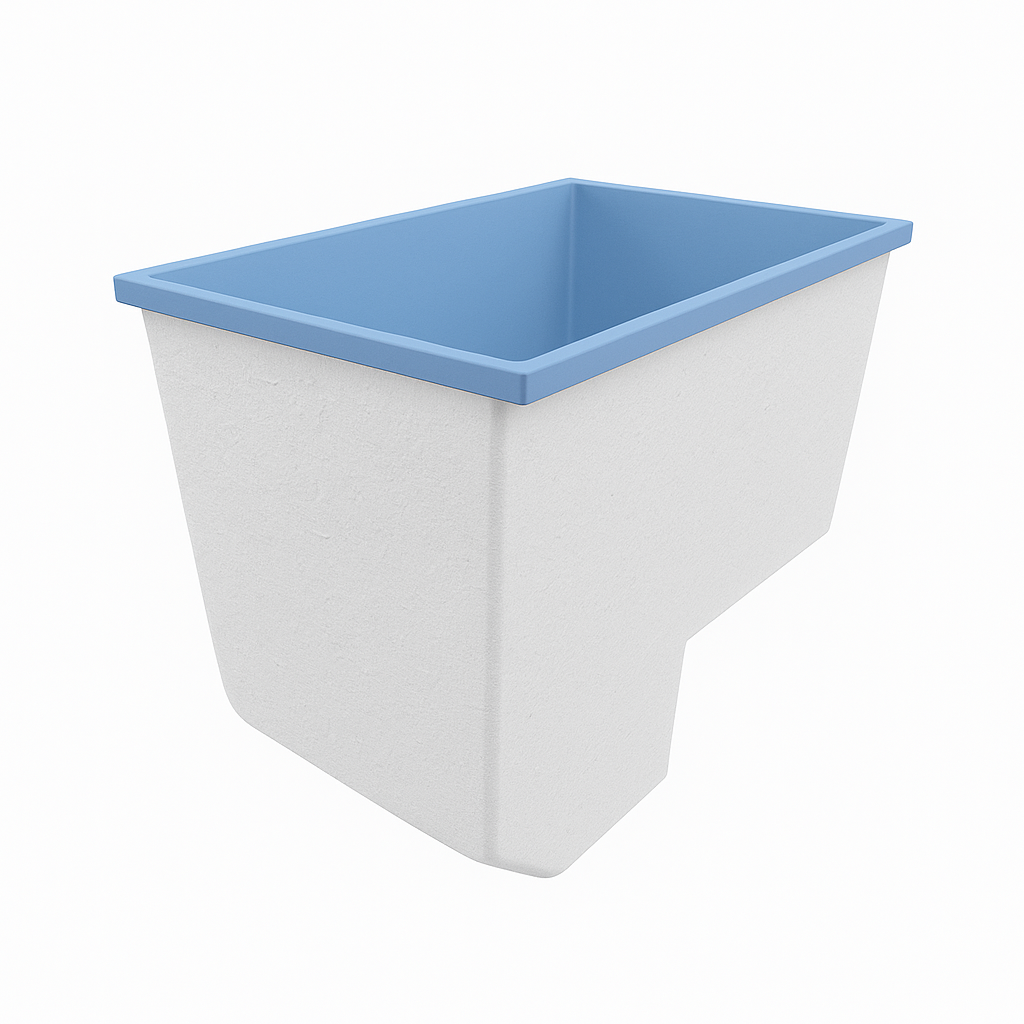 1100 x 600 Seated Soaking Tub – 1000mm Depth – Rectangular – Omnitub