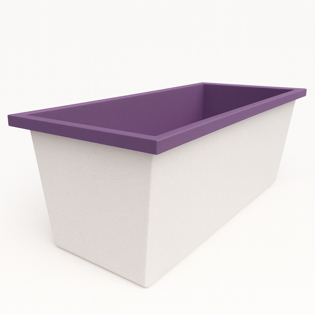 Omnitub Deluxe 1700 x 750 handmade UK deep soaking tub 600mm depth rectangular - additional view 6