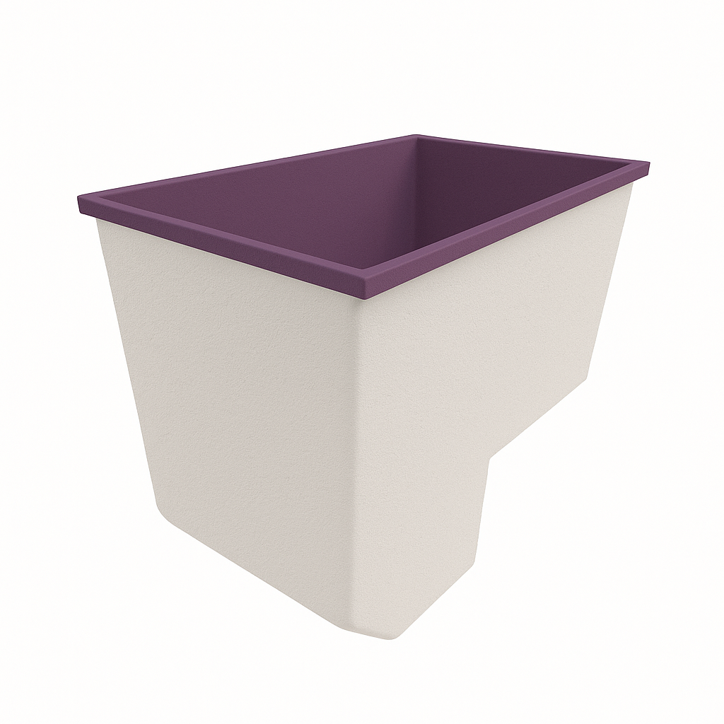 1100 x 700 Seated Soaking Tub – 1000mm Depth – Rectangular – Omnitub