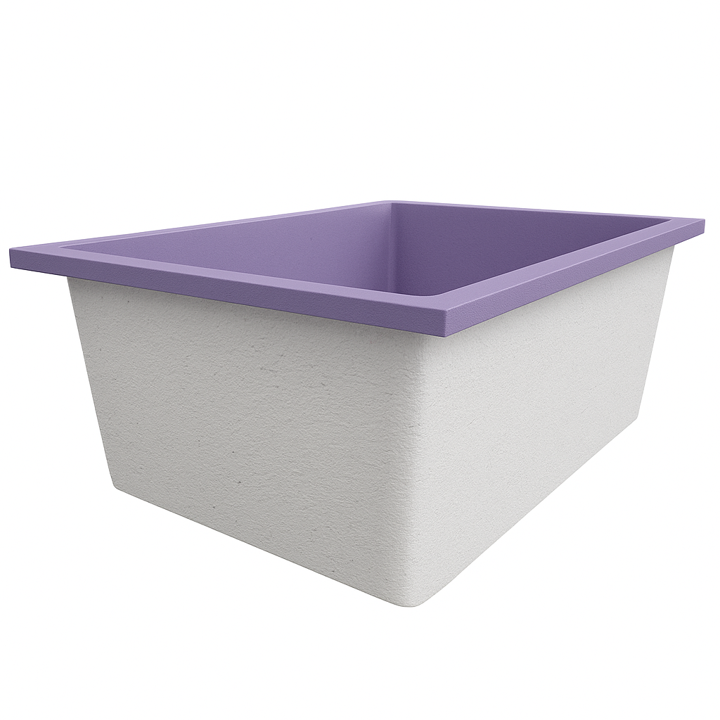 1250 x 1050 Deep Soaking Tub – 600mm Depth – Wide Rectangular – Omnitub