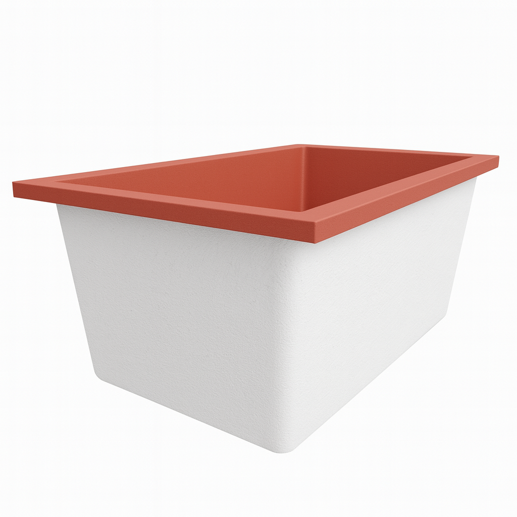 Omnitub Solo Flow 1400 x 900 handmade UK deep soaking tub 600mm depth rectangular - product overview 5