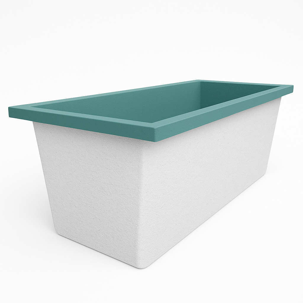 Omnitub Deluxe 1700 x 750 handmade UK deep soaking tub 600mm depth rectangular - product overview 6