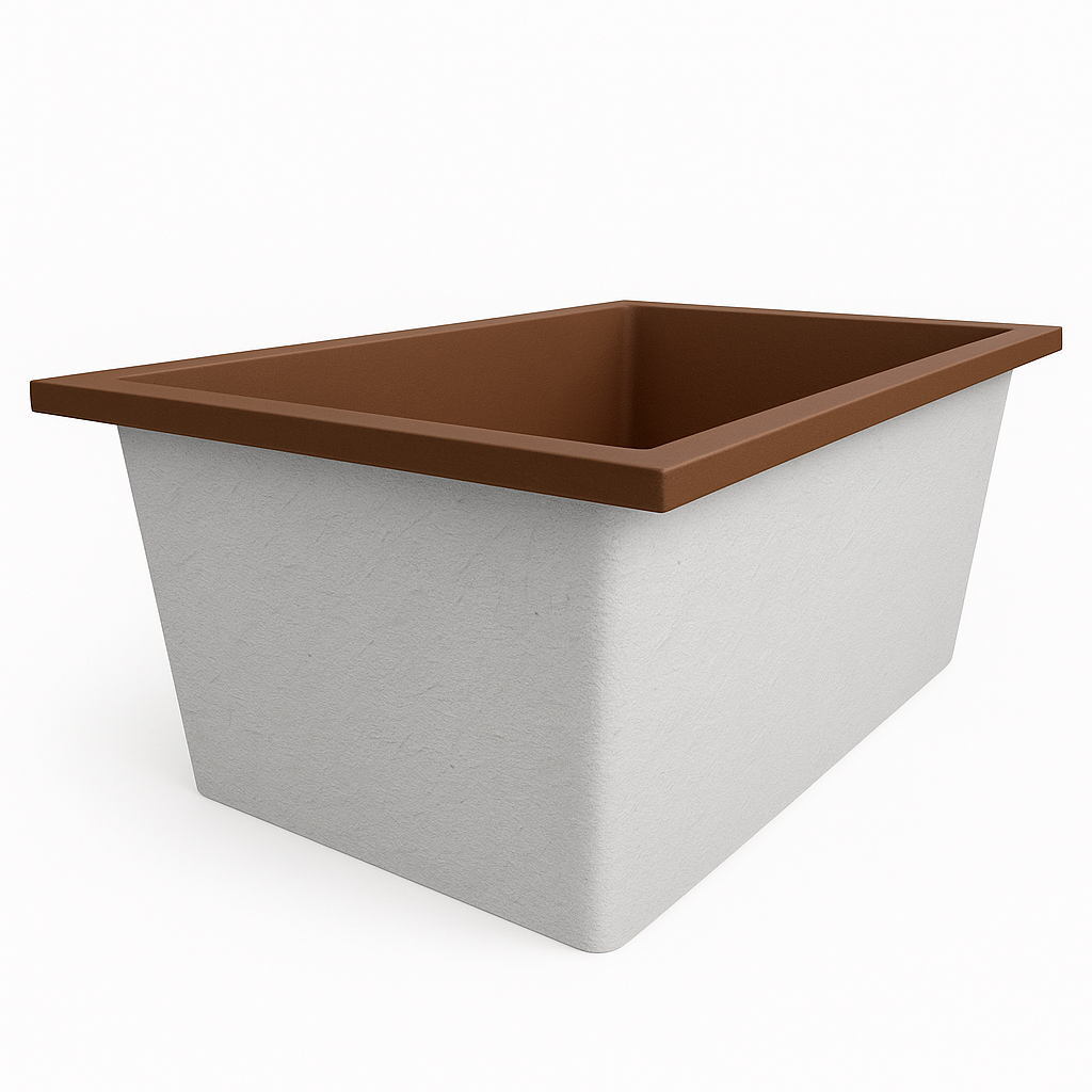 Omnitub Solo Flow 1400 x 900 handmade UK deep soaking tub 600mm depth rectangular - installed in bathroom 6