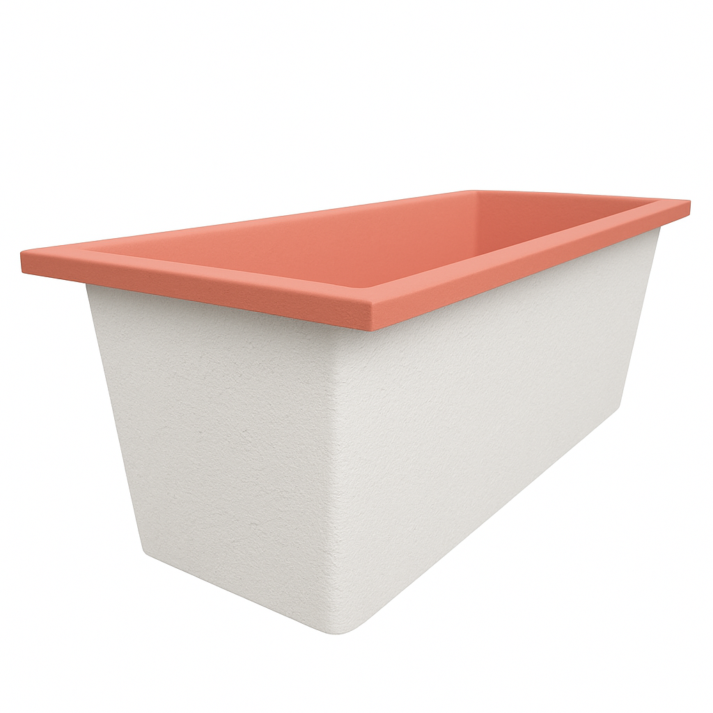 Omnitub Deluxe 1700 x 750 handmade UK deep soaking tub 600mm depth rectangular - installed in bathroom 7