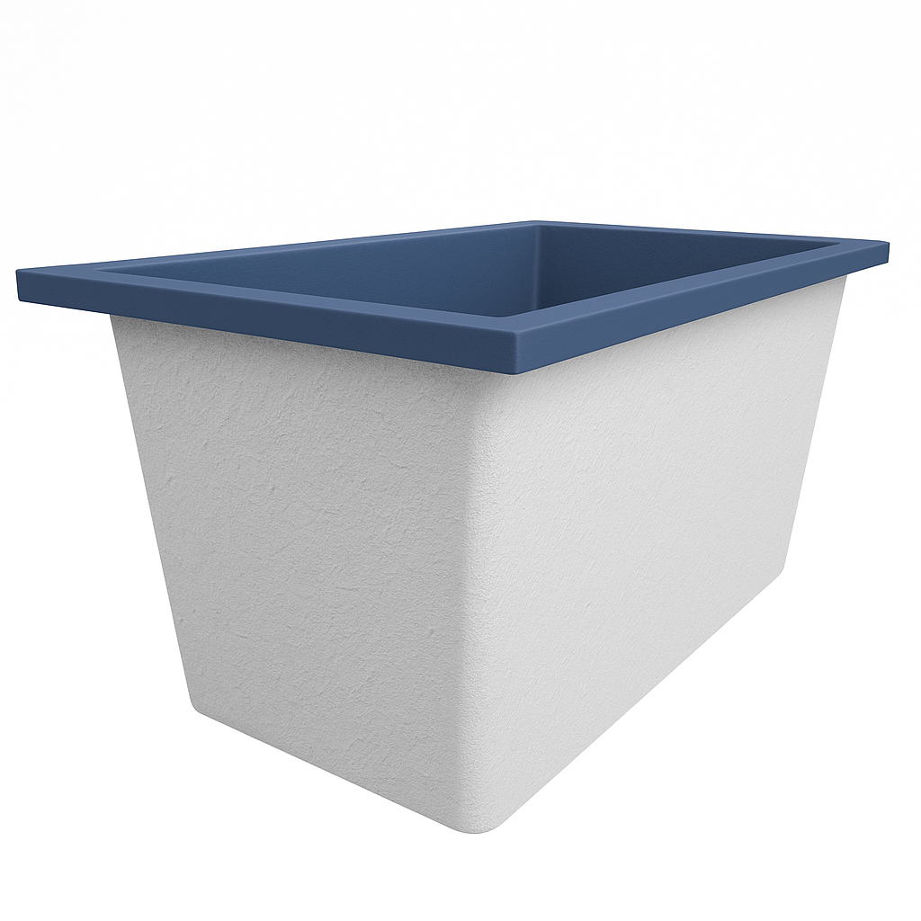 Omnitub 1250 x 750 Deep Soaking Bathtub – 600mm Internal Depth – Rectangular