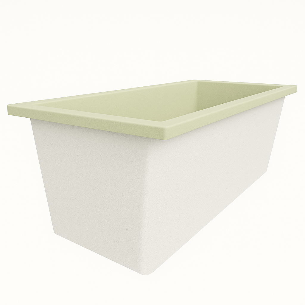 Omnitub Deluxe 1700 x 750 handmade UK deep soaking tub 600mm depth rectangular - lifestyle setting 7