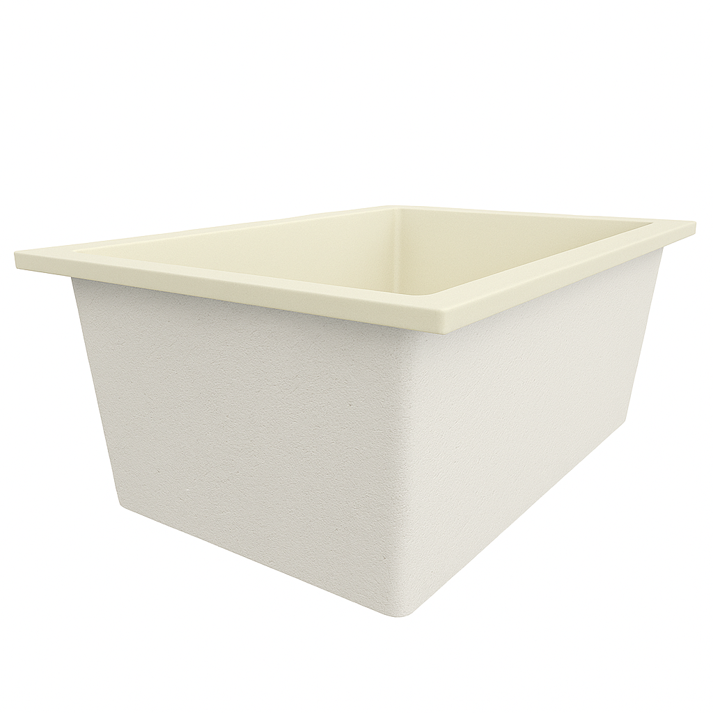 1250 x 1050 Deep Soaking Tub – 600mm Depth – Wide Rectangular – Omnitub