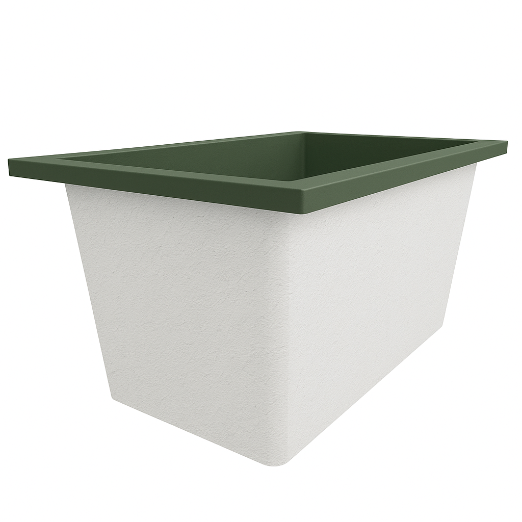 Omnitub 1250 x 750 Deep Soaking Bathtub – 600mm Internal Depth – Rectangular