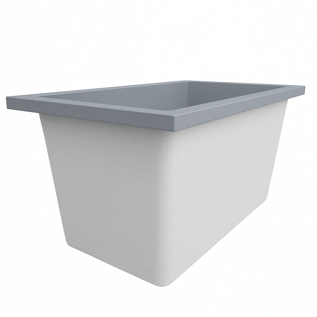 Omnitub 1250 x 750 Deep Soaking Bathtub – 600mm Internal Depth – Rectangular