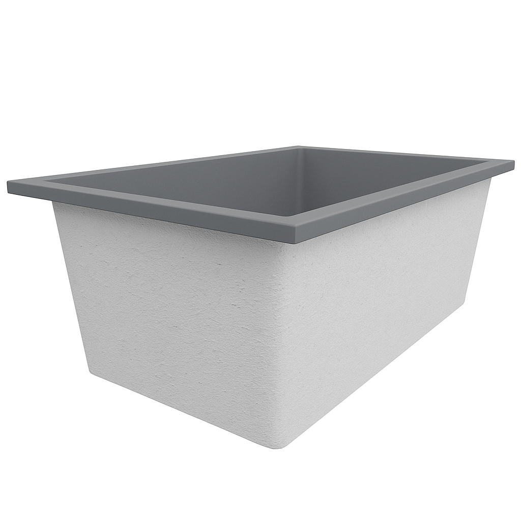 1500 x 1050 Deep Soaking Tub – 600mm Depth – Wide Rectangular – Omnitub
