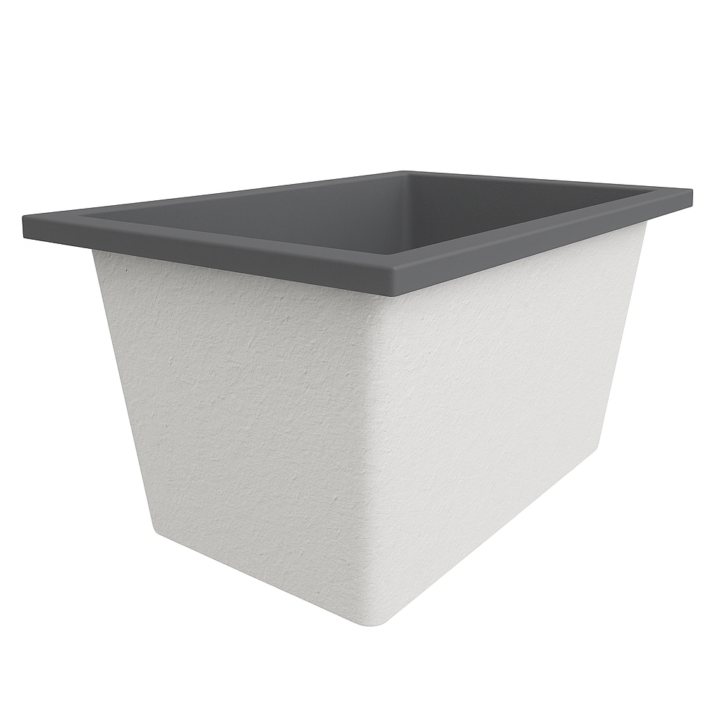 Omnitub 1250 x 750 Deep Soaking Bathtub – 600mm Internal Depth – Rectangular
