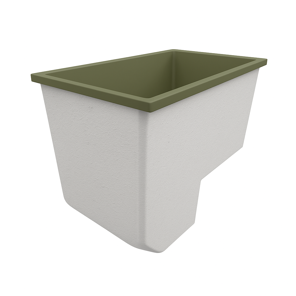 1100 x 700 Seated Soaking Tub – 1000mm Depth – Rectangular – Omnitub