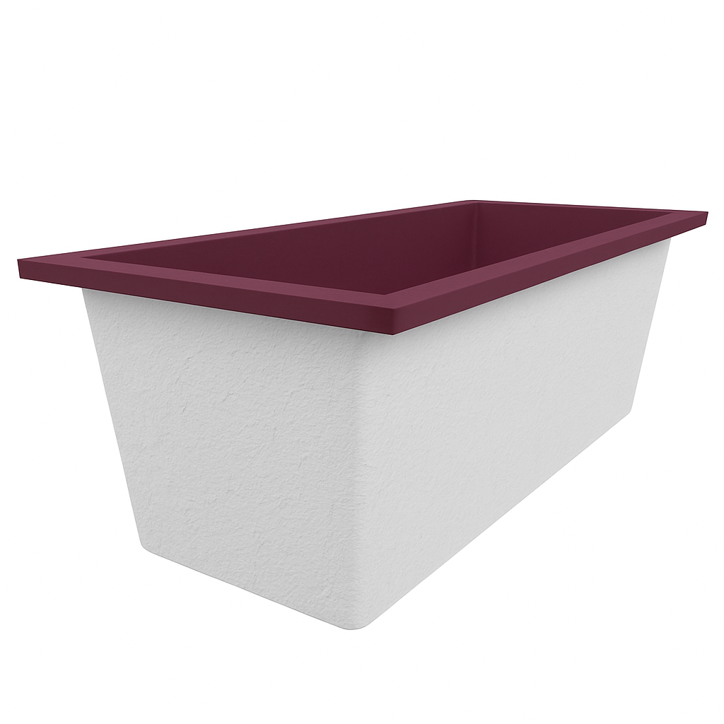 Omnitub Deluxe 1700 x 750 handmade UK deep soaking tub 600mm depth rectangular - gallery image 7