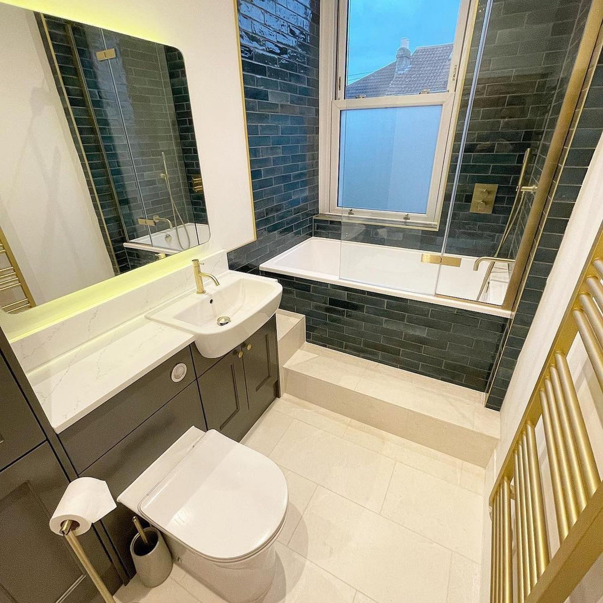 Omnitub Deluxe 1700 x 750 handmade UK deep soaking tub 600mm depth rectangular - main product view