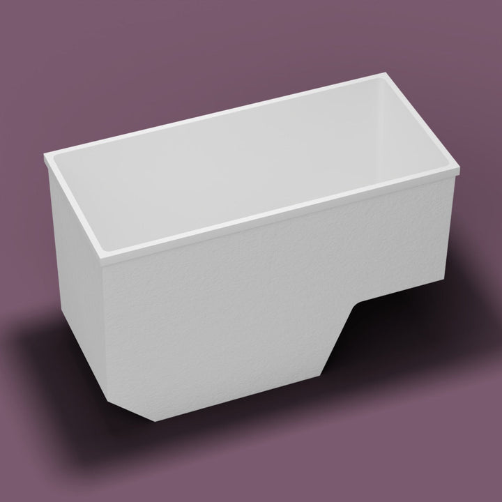 Seated soaking tubs