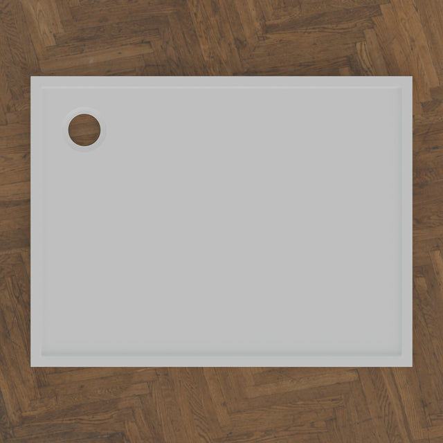 1064 × 810 Rectangular Shower Tray – 45mm Slim Non-Slip — bird's-eye · Omnitub bird's-eye hero