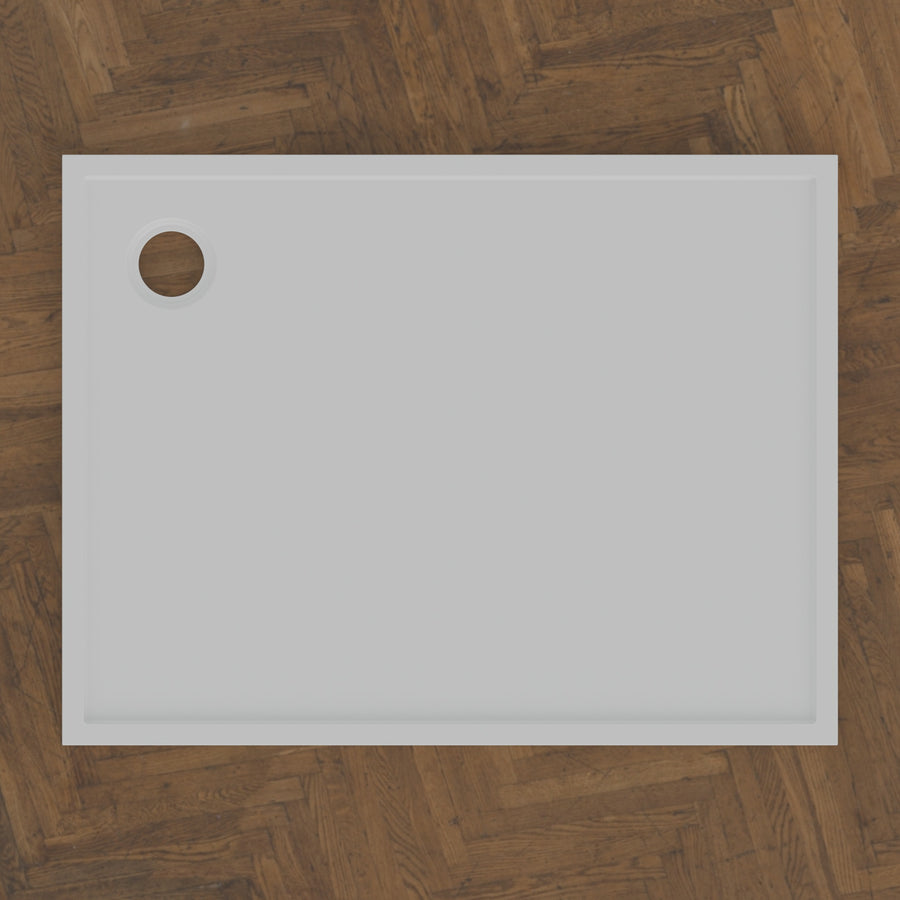1064 × 810 Rectangular Shower Tray – 45mm Slim Non-Slip — bird's-eye · Omnitub bird's-eye hero