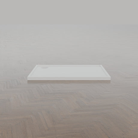 1064 × 810 Rectangular Shower Tray – 45mm Slim Non-Slip — side profile · Omnitub gallery side
