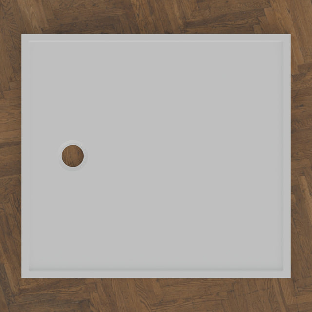 1100 × 1000 Rectangular Shower Tray – 45mm Slim Non-Slip — bird's-eye · Omnitub bird's-eye hero