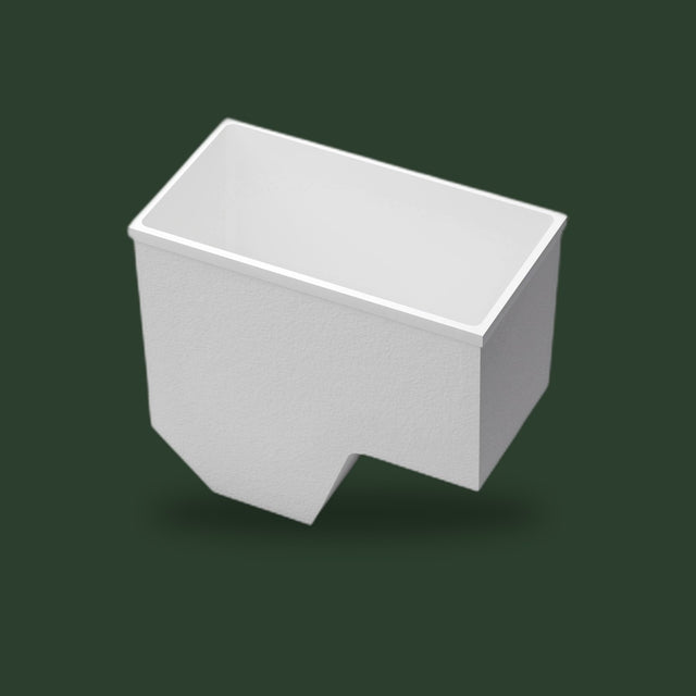 1100 x 600 Deep Seated Whirlpool Bath by Omnitub — whirlpool range, forest green