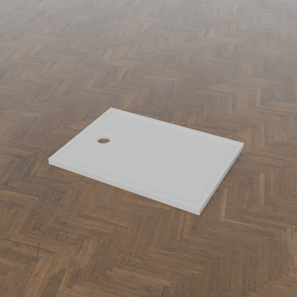 1100 x 800 Rectangular Shower Tray – 45mm Slim Non-Slip — three-quarter view · Omnitub gallery 34