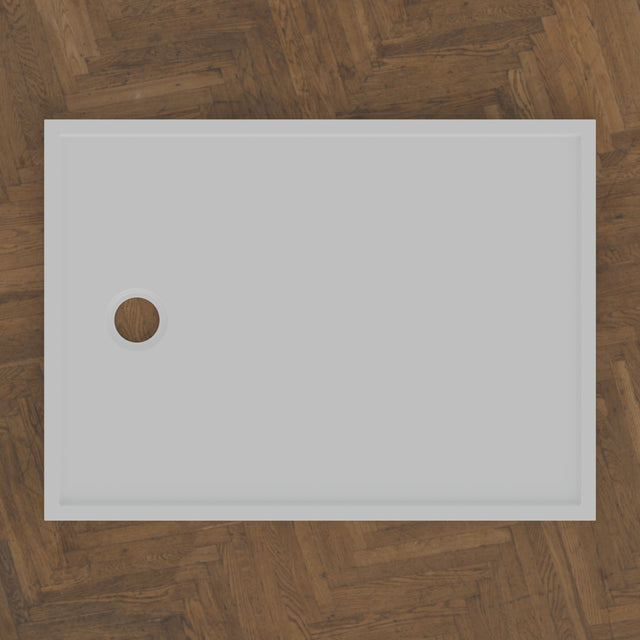 1100 x 800 Rectangular Shower Tray – 45mm Slim Non-Slip — bird's-eye · Omnitub bird's-eye hero