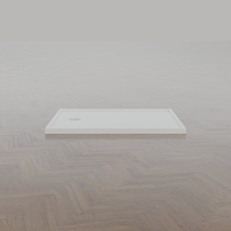 1100 x 800 Rectangular Shower Tray – 45mm Slim Non-Slip — side profile · Omnitub gallery side
