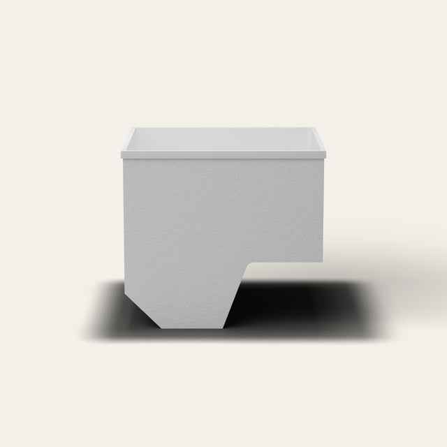 Omnitub 1100 x 1100 seated soaking tub front