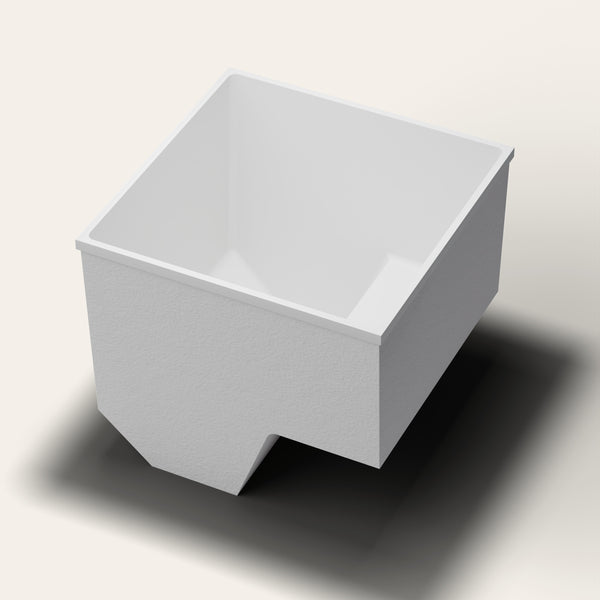 Omnitub 1100 x 1100 seated soaking tub hero