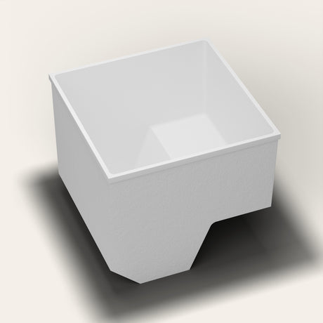 Omnitub 1100 x 1100 seated soaking tub heroL