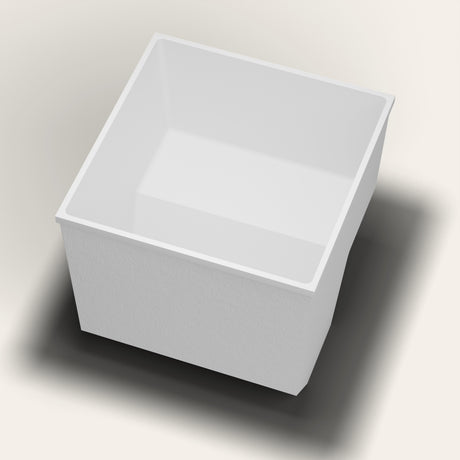 Omnitub 1100 x 1100 seated soaking tub in footclose