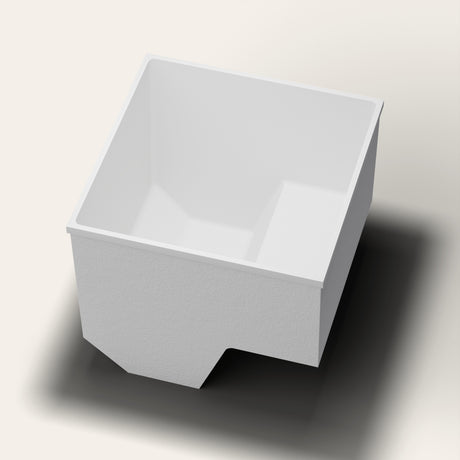 Omnitub 1100 x 1100 seated soaking tub rimdetail