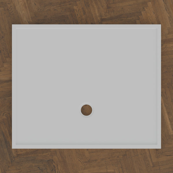 1200 × 1000 Rectangular Shower Tray – 45mm Slim Non-Slip — bird's-eye · Omnitub bird's-eye hero