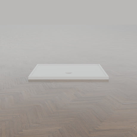1200 × 1000 Rectangular Shower Tray – 45mm Slim Non-Slip — side profile · Omnitub gallery side