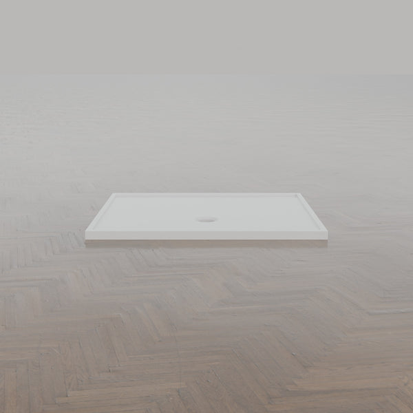 1200 × 1000 Rectangular Shower Tray – 45mm Slim Non-Slip — side profile · Omnitub gallery side
