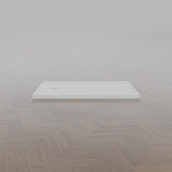 1200 × 800 Rectangular Shower Tray – 45mm Slim Non-Slip — side profile · Omnitub gallery side
